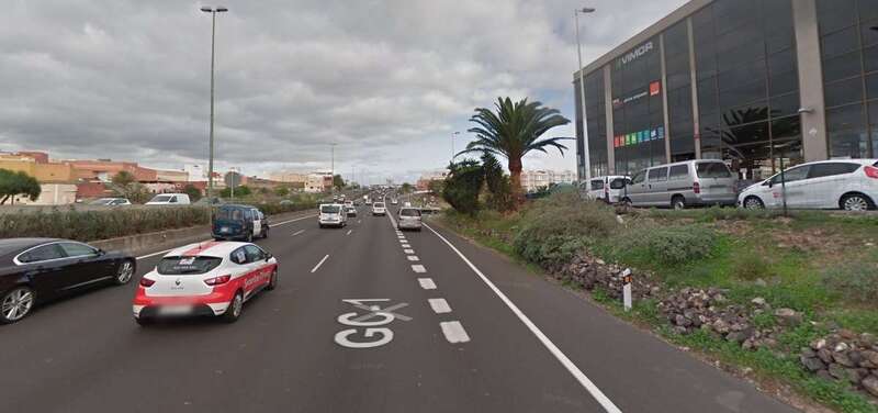 Tramo de la GC-1 donde ocurrió el accidente/Google Maps.